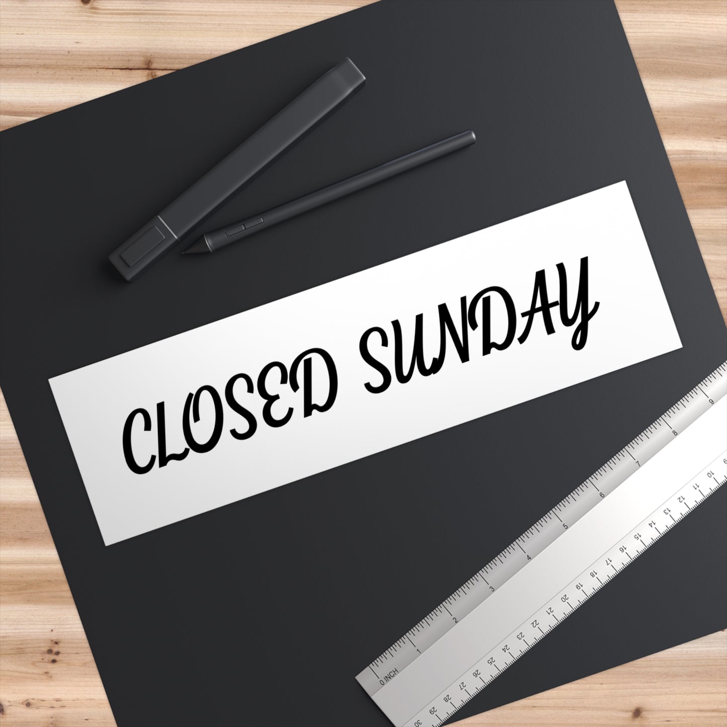 Closed Sunday Sticker